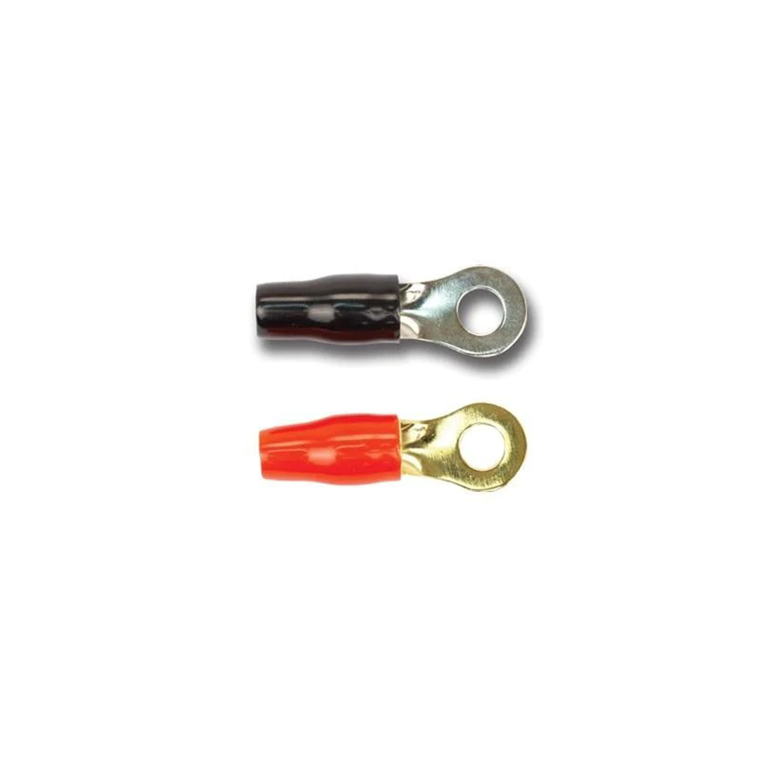 Stinger SPT5104, Pro Series Ring Terminals with 4 Gauge Input to 5/16-Inch Ring and Shoc-Krome Plating