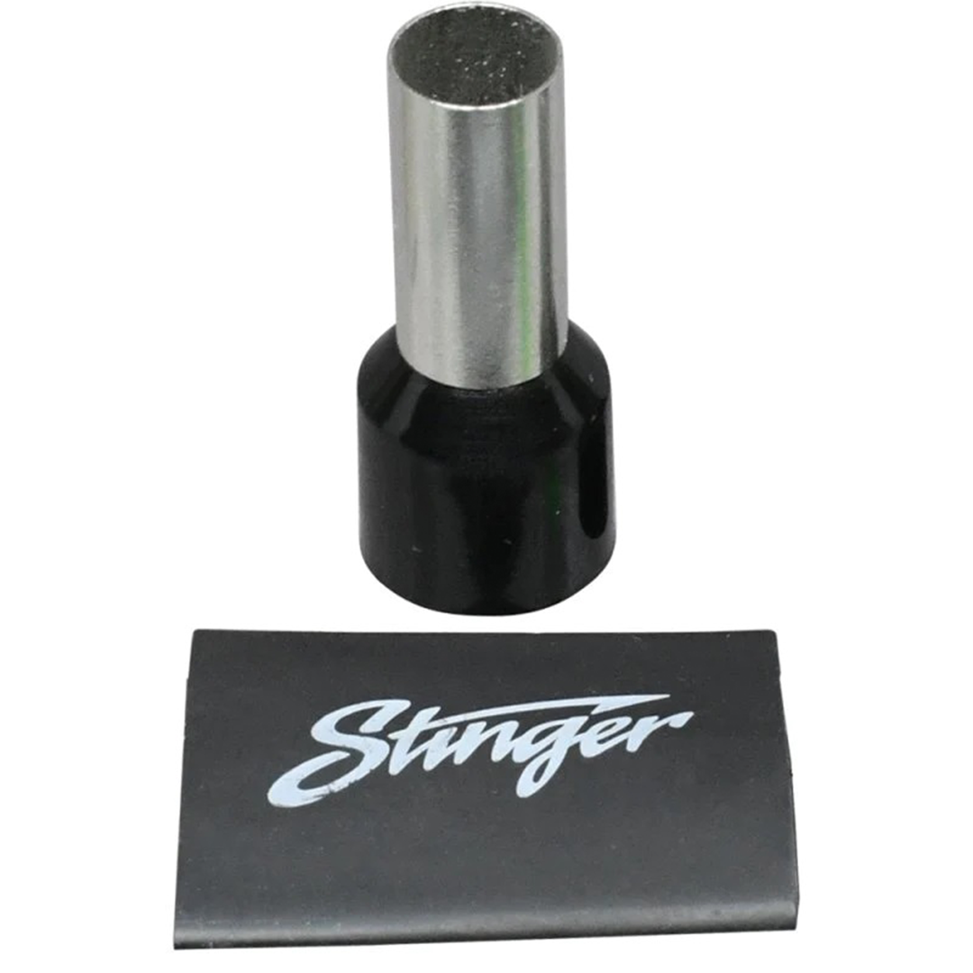 Stinger SPTF0425, 4 Gauge Wire Ferrules w/ Heat Shrink - 25 Pack