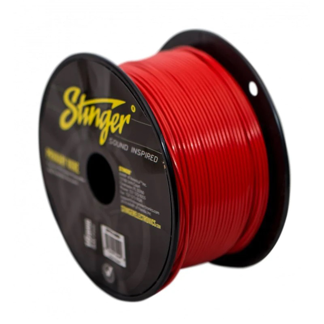 Stinger SPW316RD, Pro Series 16 Gauge OFC Red Primary Wire - 500 Feet