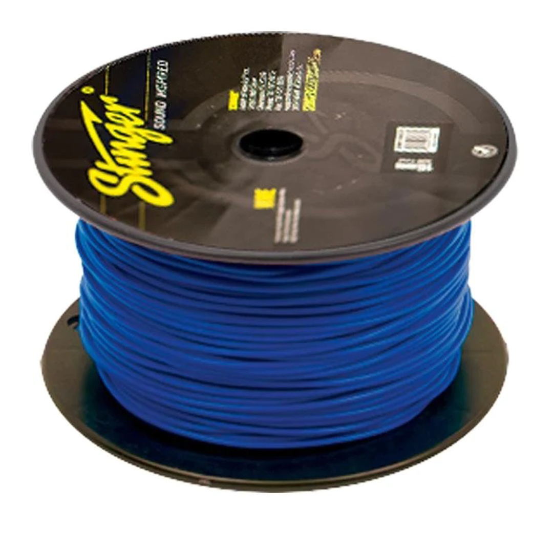 Stinger SPW318BL, Pro Series 18 Gauge OFC Blue Primary Wire - 500 Feet