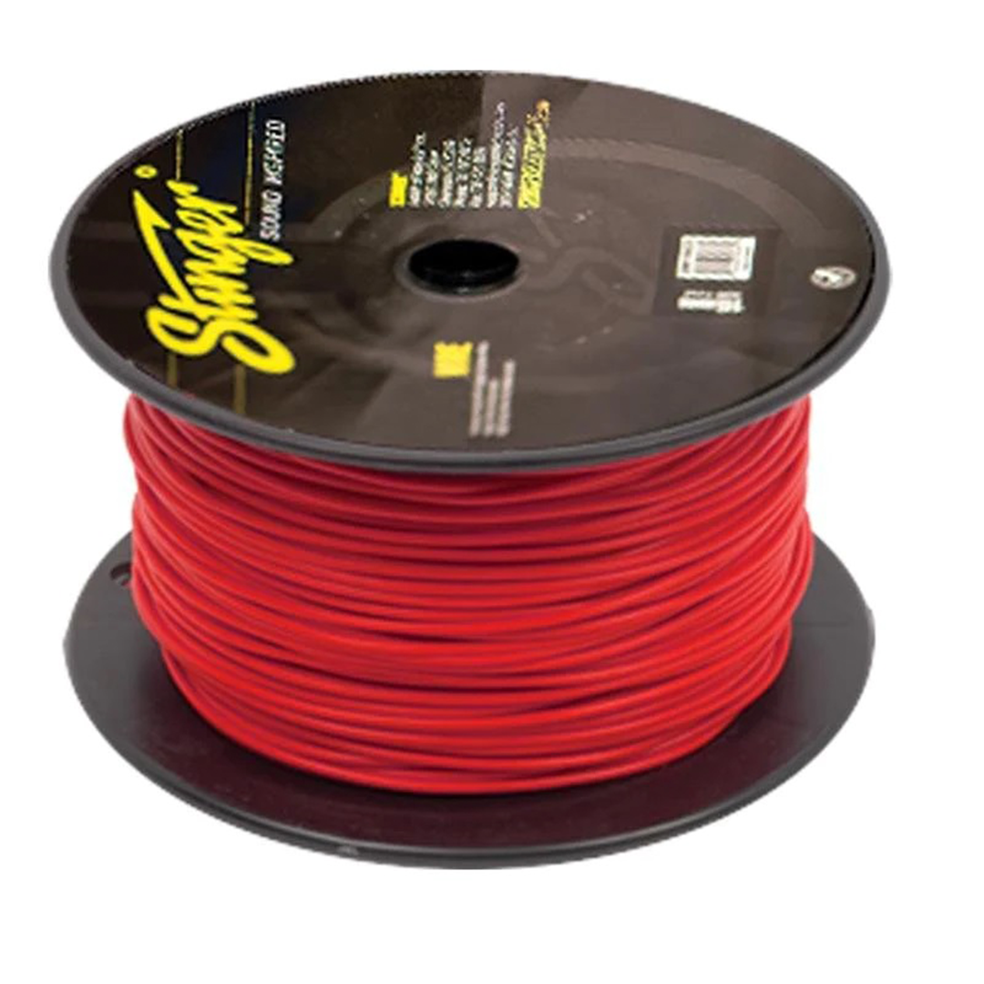 Stinger SPW318RD1, Pro Series 18 Gauge OFC Red Primary Wire - 1000 Feet