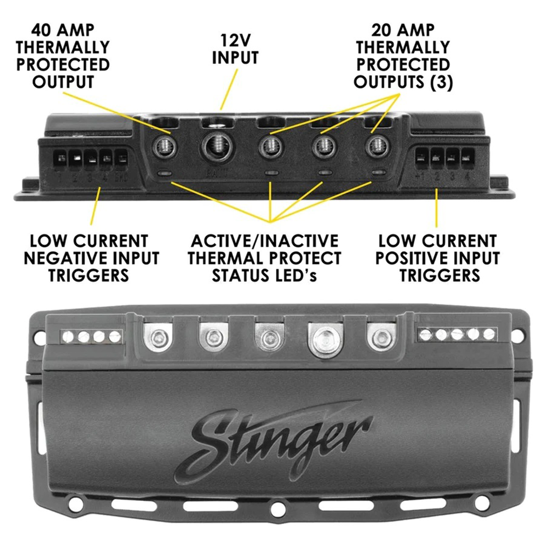 Stinger SPXSH440, Switchhub 4 Channel - 100 Amp Solid State Replay