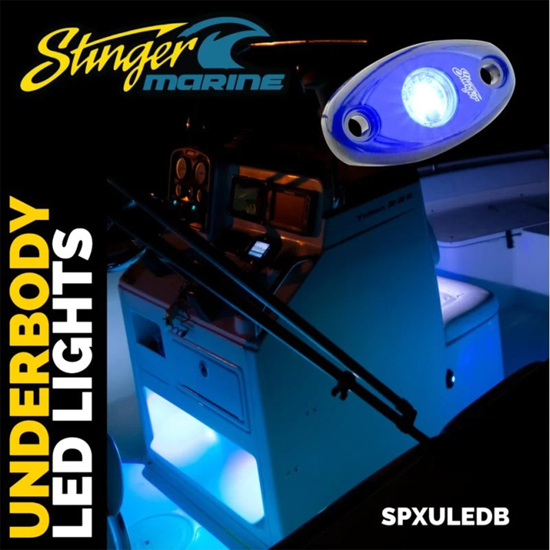 Stinger SPXULEDB, Universal IPX68 LED Underbody / Well / Rock Lights (Pair) - Blue