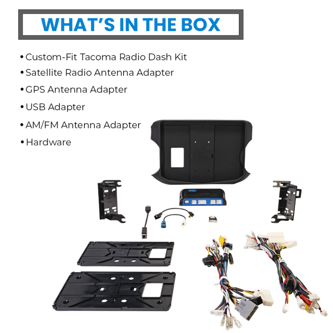 PAC SR-TAC16H, Heigh10 Flush Mount Integration Kit for 2016 - 2021 Toyota Tacoma