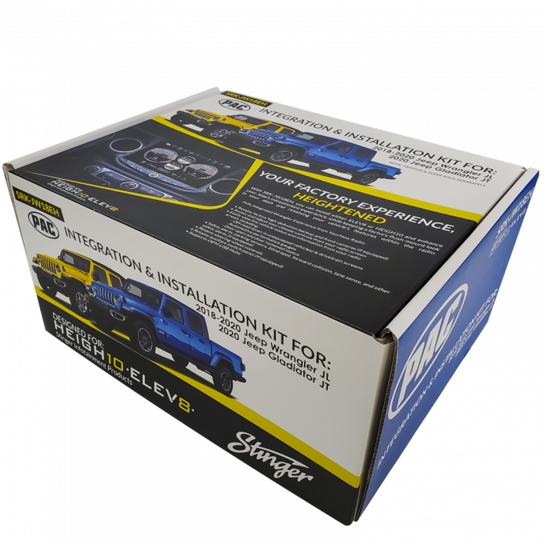 PAC SRK-JW18EH, RadioPRO Advanced Installation Kit w/ Integrated Controls for 2018-2023 Jeep JL and 2020-2023 Jeep Gladiator