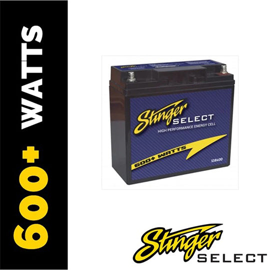 Stinger Select SSB600, AGM Battery 20Ah - 600 Watts