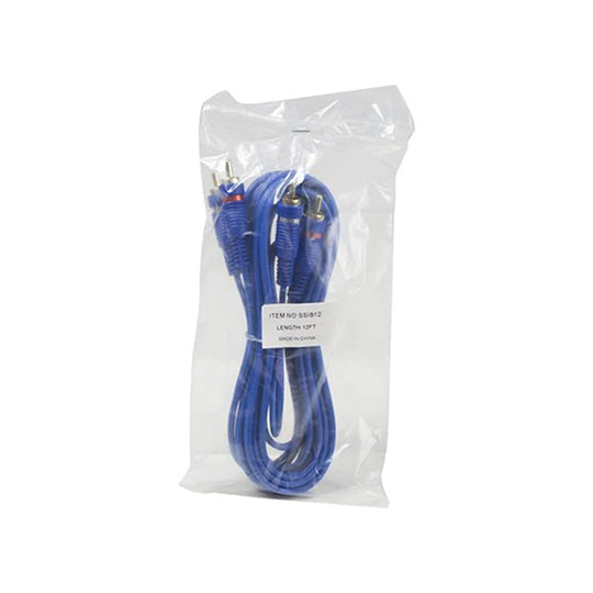 Stinger Select SSIB12, 12FT RCA Blue 25/Bag