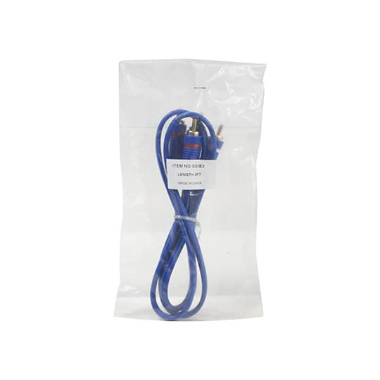 Stinger Select SSIB3, 3FT RCA Blue 25/Bag