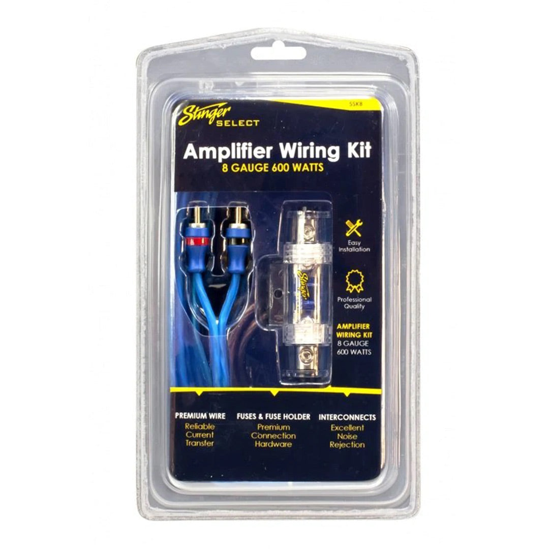 Stinger Select SSK8, 8 Gauge Amplifier Wiring Kit