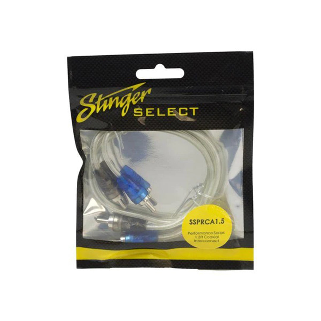 Stinger Select SSPRCA1.5, Performance Series Coaxial RCA, 1.5 FT