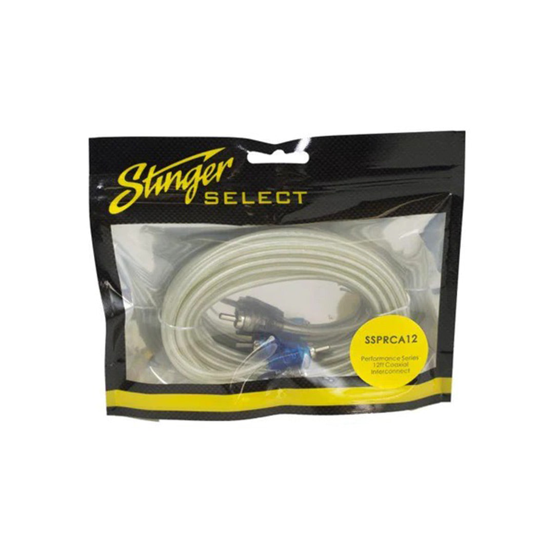 Stinger Select SSPRCA12, Performance Series Coaxial RCA, 12 FT