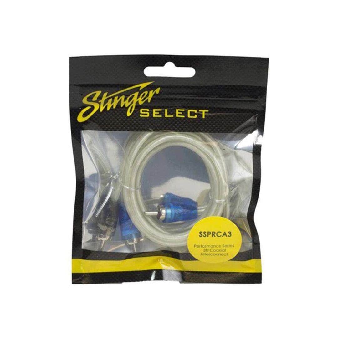 Stinger Select SSPRCA3, Performance Series Coaxial RCA, 3 FT