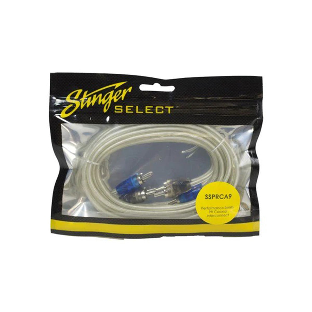 Stinger Select SSPRCA9, Performance Series Coaxial RCA, 9 FT