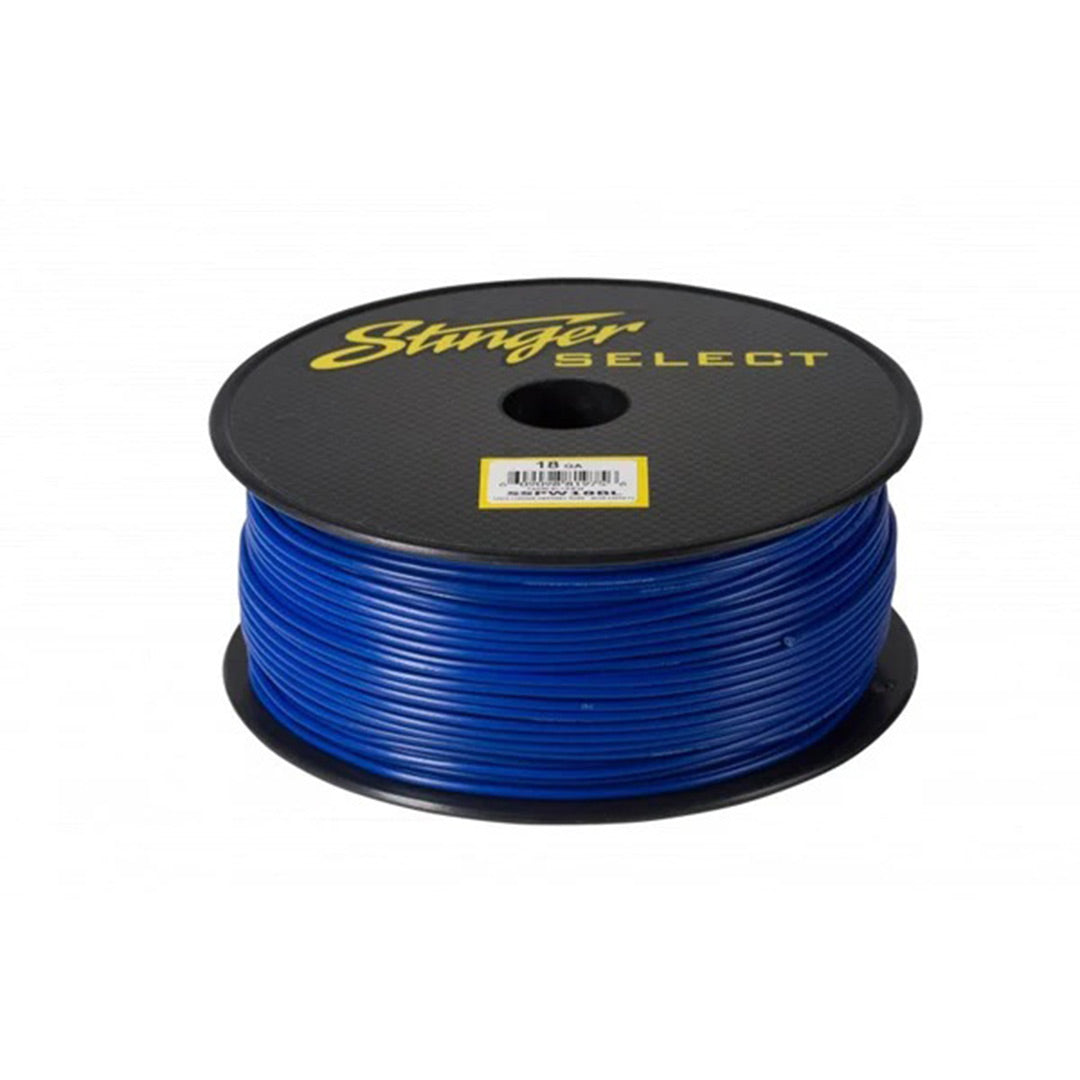 Stinger Select SSPW18BL, 18 Gauge Blue Primary Wire - 500 FT