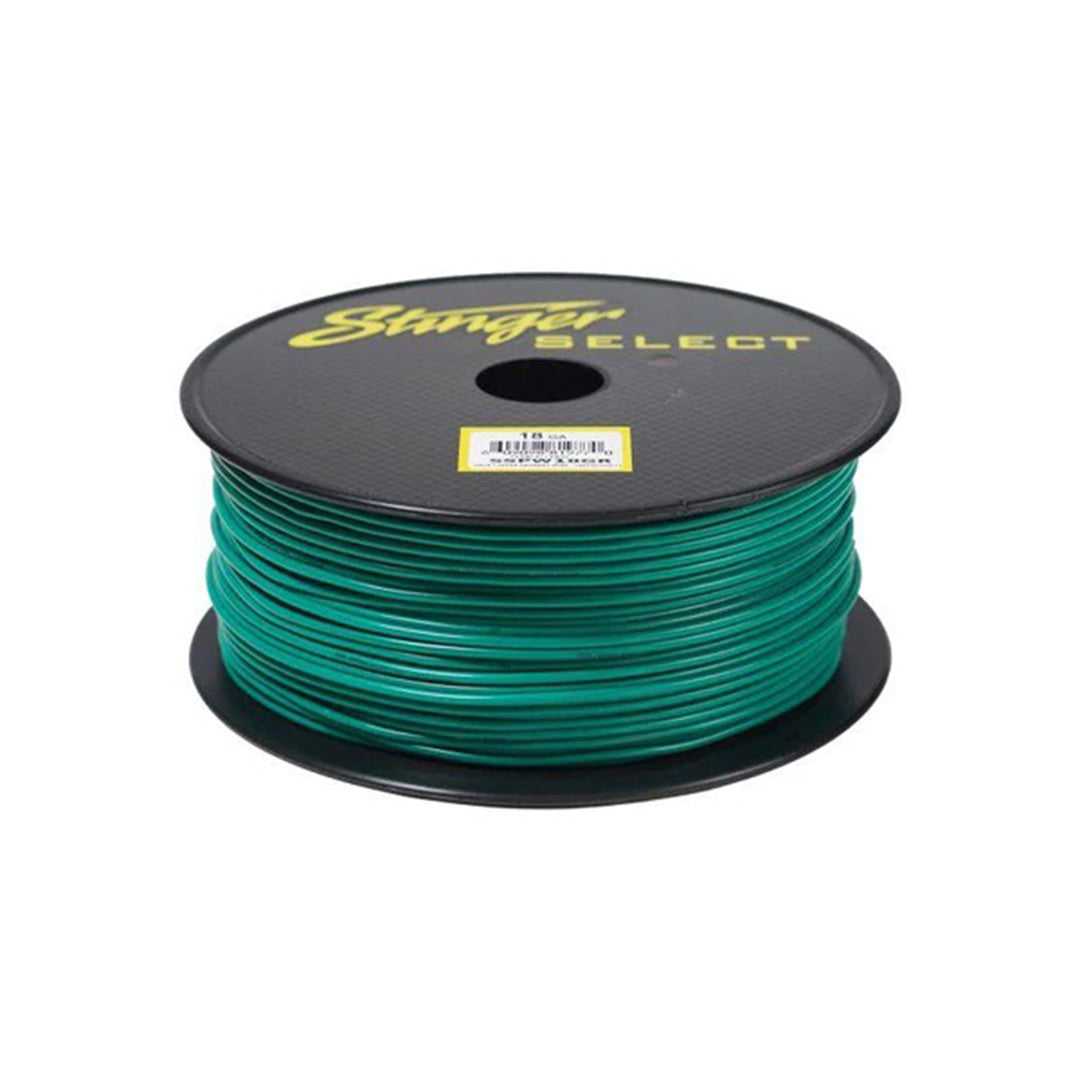 Stinger Select SSPW18GR, 18 Gauge Green Primary Wire - 500 FT