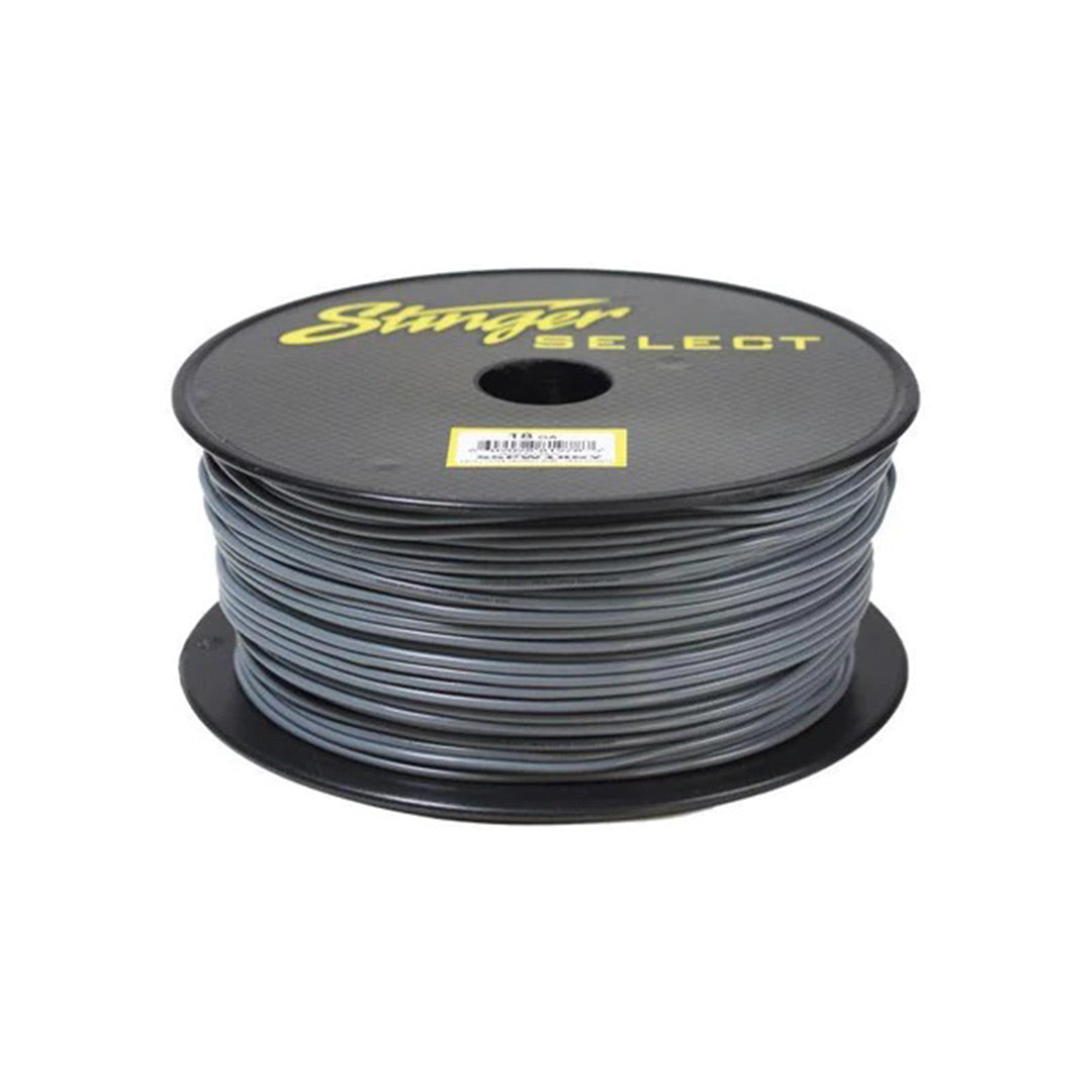 Stinger Select SSPW18GY, 18 Gauge Gray Primary Wire - 500 FT