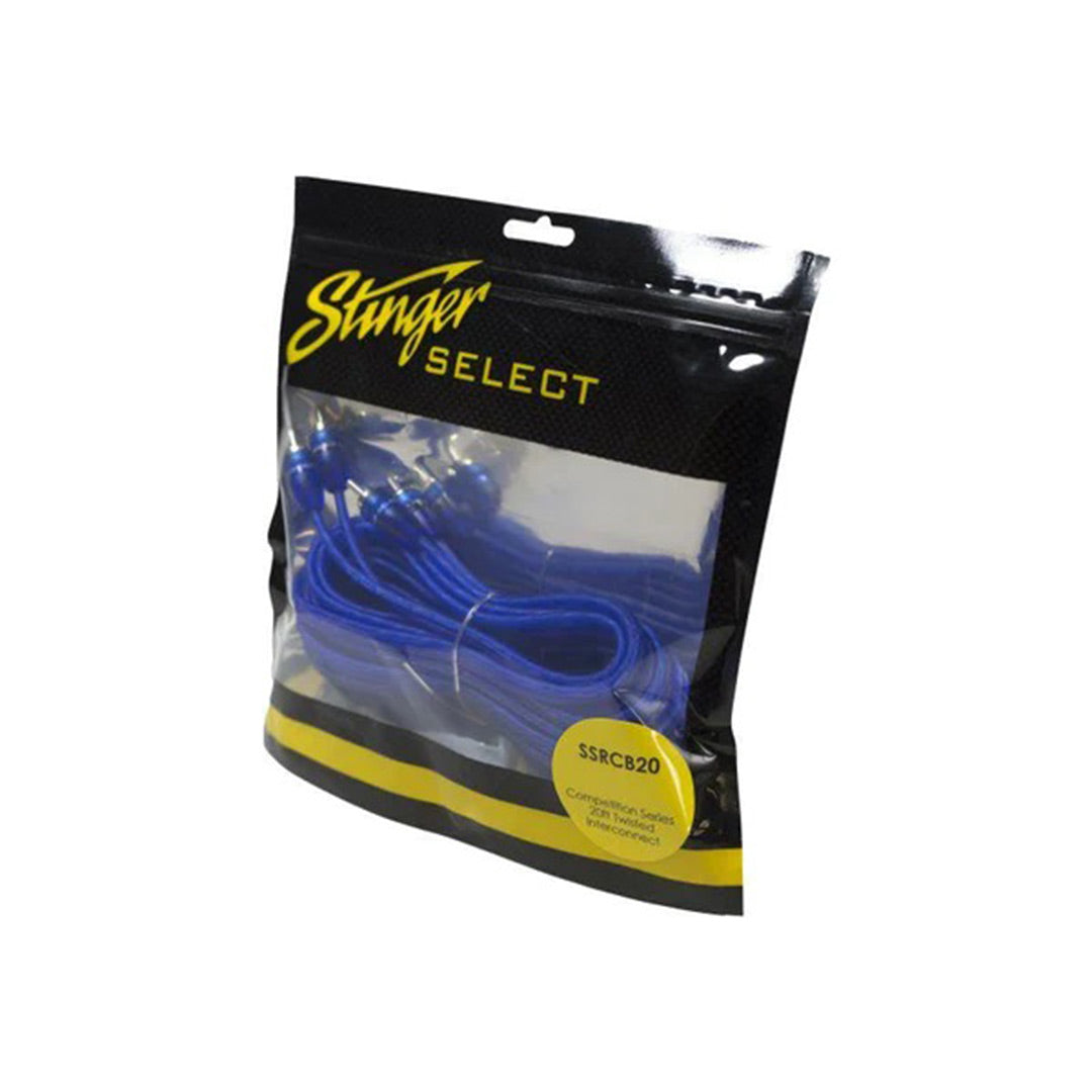 Stinger Select SSRCB20, Comp Series Twisted RCA, 20 FT