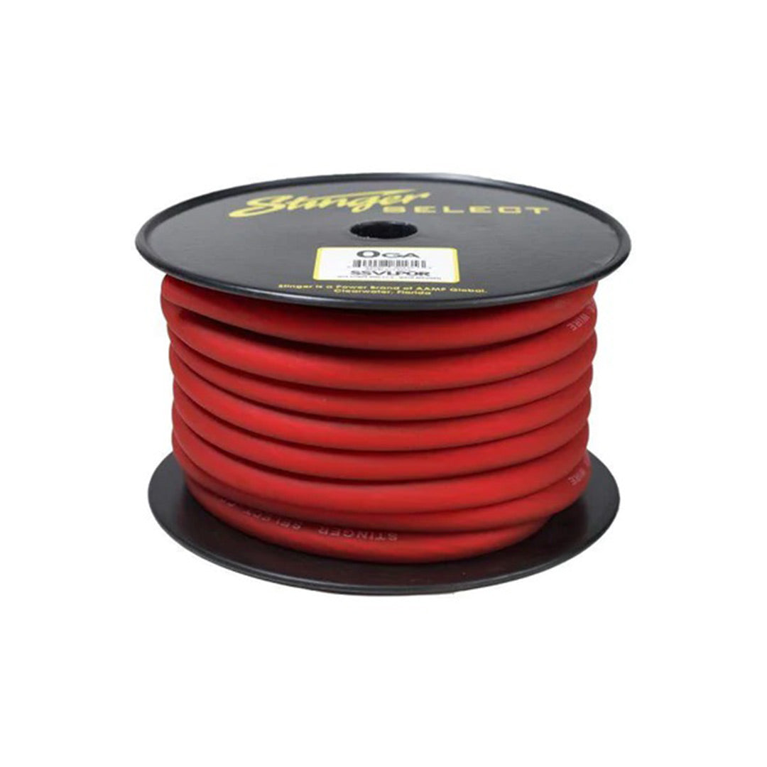Stinger Select SSVLP0R, VL Series Red Matte 1/0 Gauge Power Wire - 50 FT