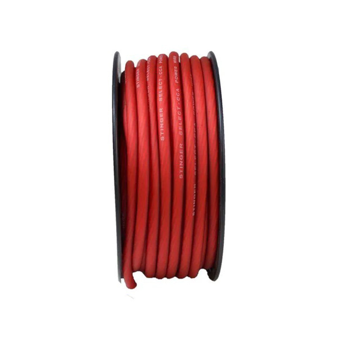 Stinger Select SSVLP4R, VL Series Red 4 Gauge Matte Power Wire - 100 FT