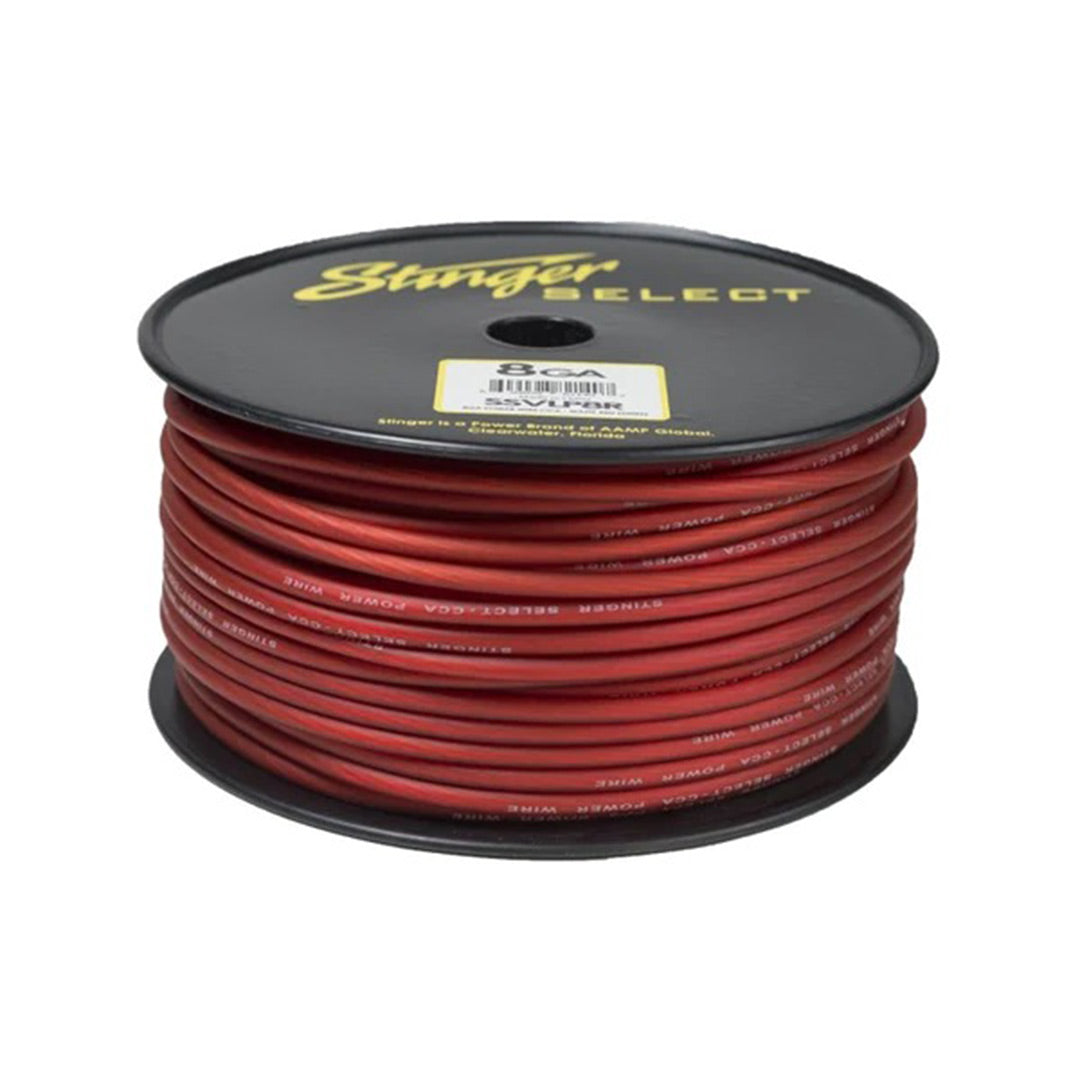 Stinger Select SSVLP8R, VL Series Red Matte 8 Gauge Power Wire - 250 FT