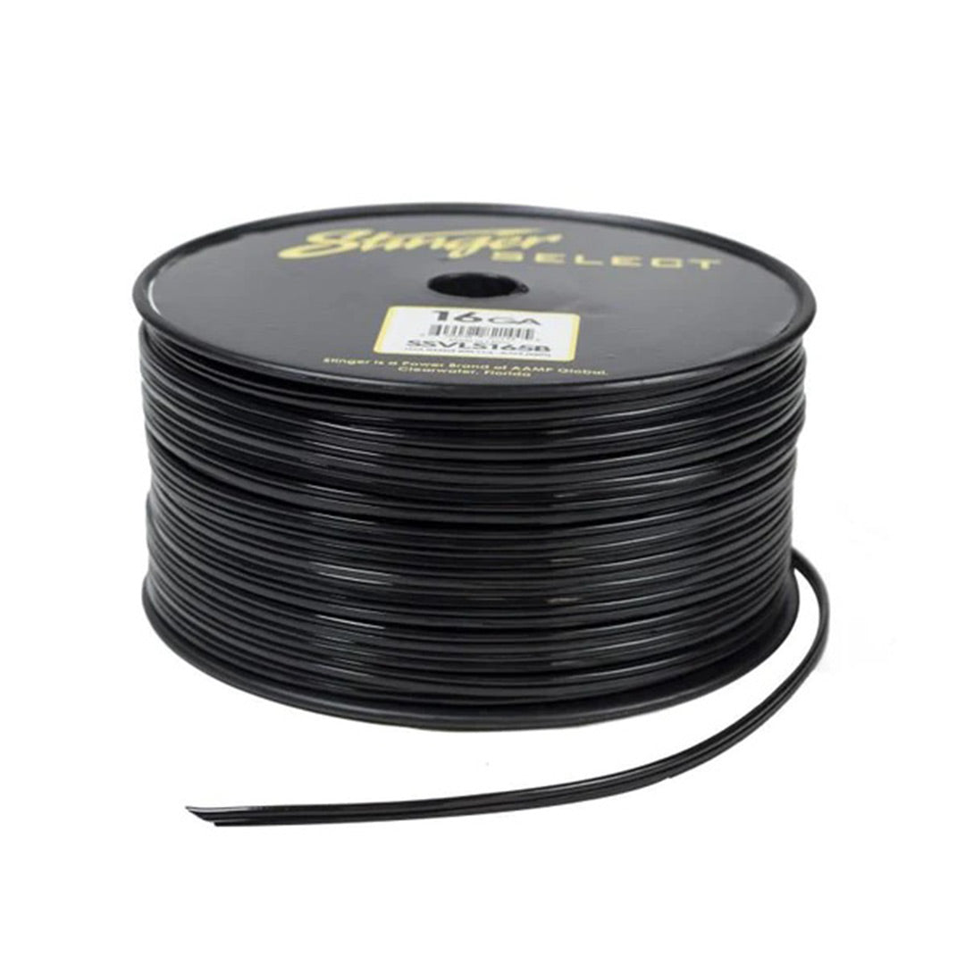 Stinger Select SSVLS165B, VL Series Black 16 Gauge Speaker Wire - 500 FT