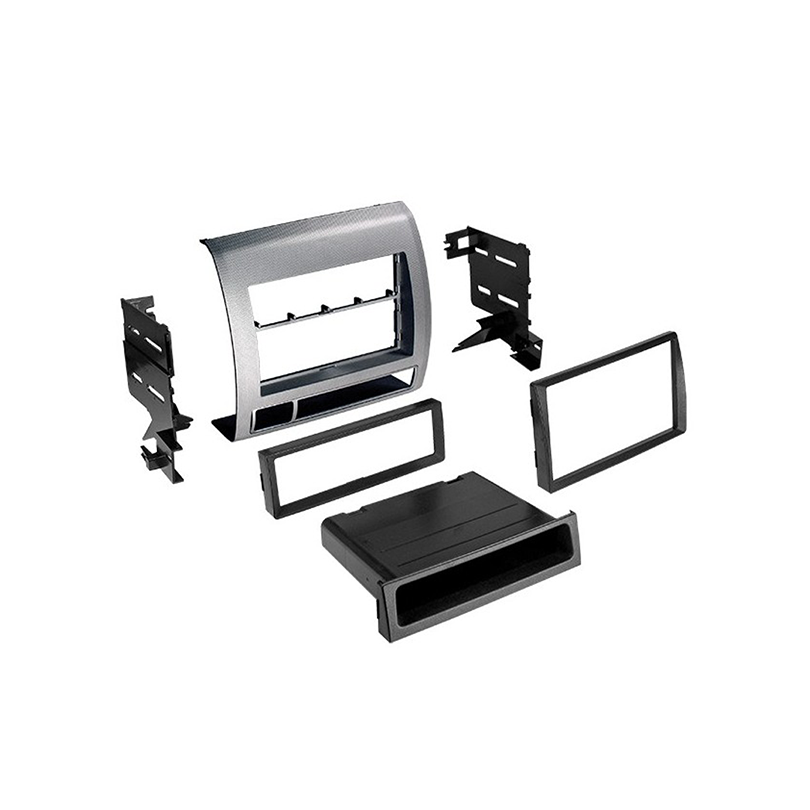 American International TOYK972S, 2005-2011 Toyota Tacoma Single DIN / ISO w/ Pocket or Double DIN Silver Dash Kit