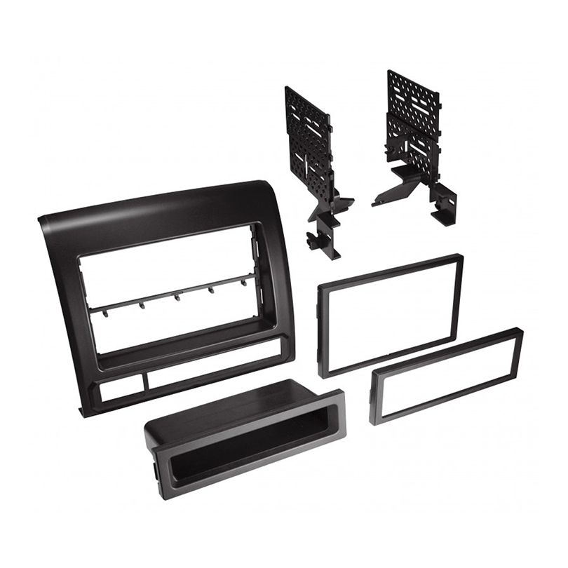 American International TOYK973, 2012-2015 Toyota Tacoma Single DIN / ISO w/ Pocket or Double DIN Satin Black Dash Kit