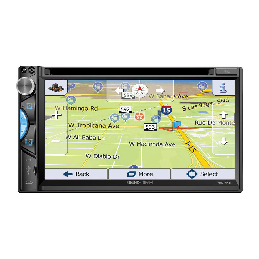 Soundstream VRN-7HB, Reserve 6.2" Double DIN GPS Digital Multimedia Receiver w/ Phonelink