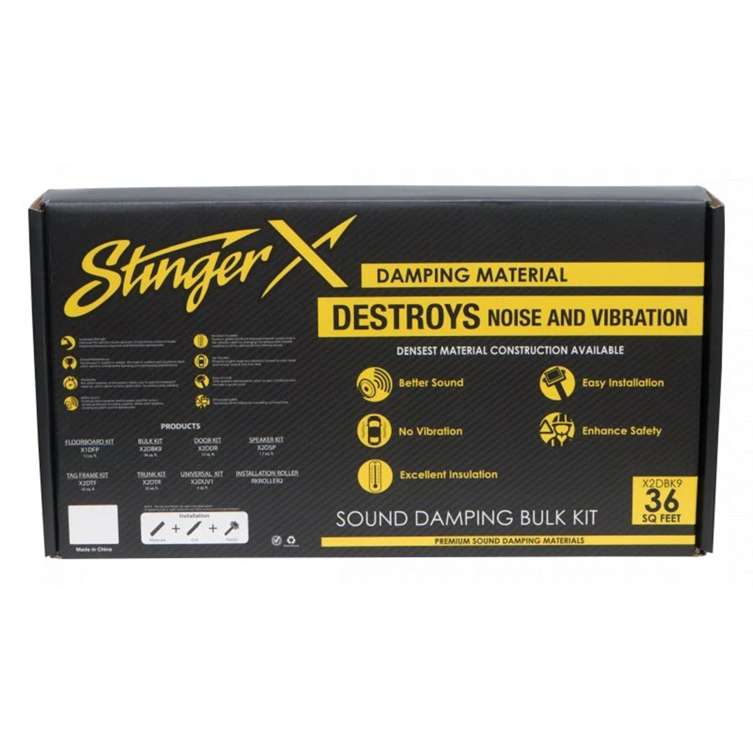 Stinger X2DBK9, X-Mat Sound Damping Bulk Kit - 36 Sq. Feet