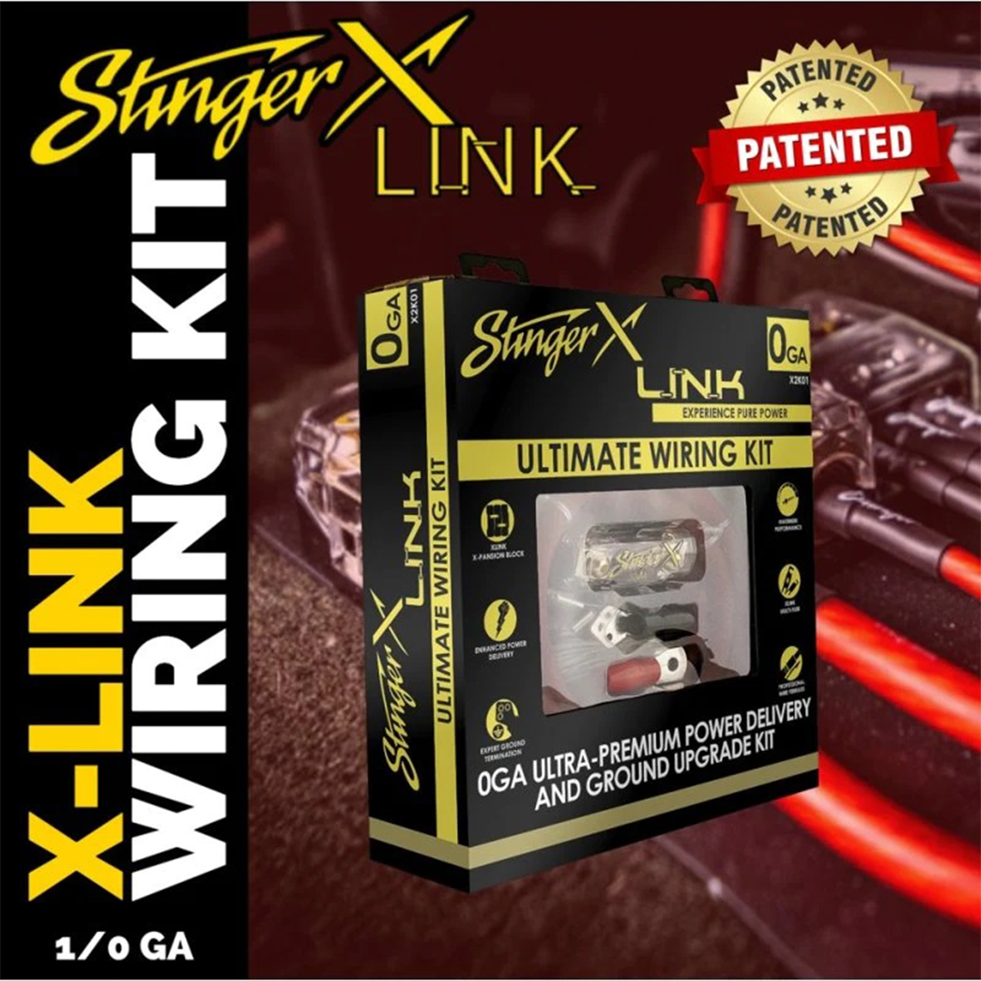 Stinger X2K01, X2 Series 1/0 Gauge Power / Ground Only Amplifier Install Kit