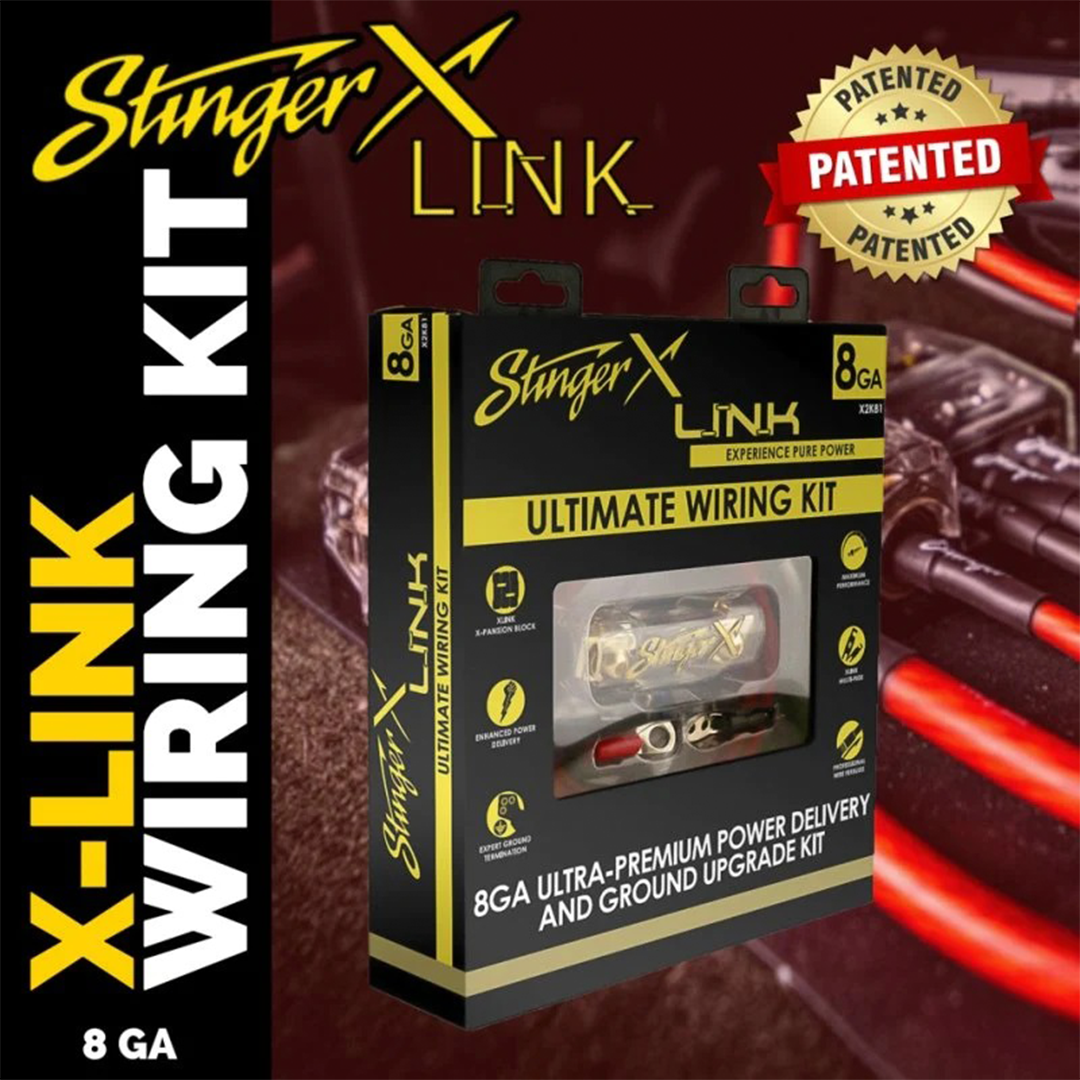 Stinger X2K81, X2 Series 8 Gauge Power / Ground Only Amplifier Install Kit