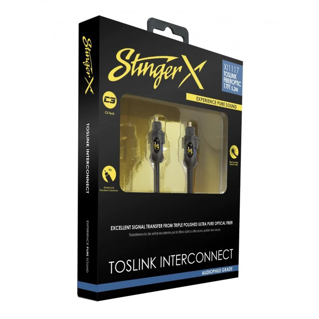 Stinger XI113, X1 Series Toslink Interconnect Fiberoptic Cable - 3 Feet