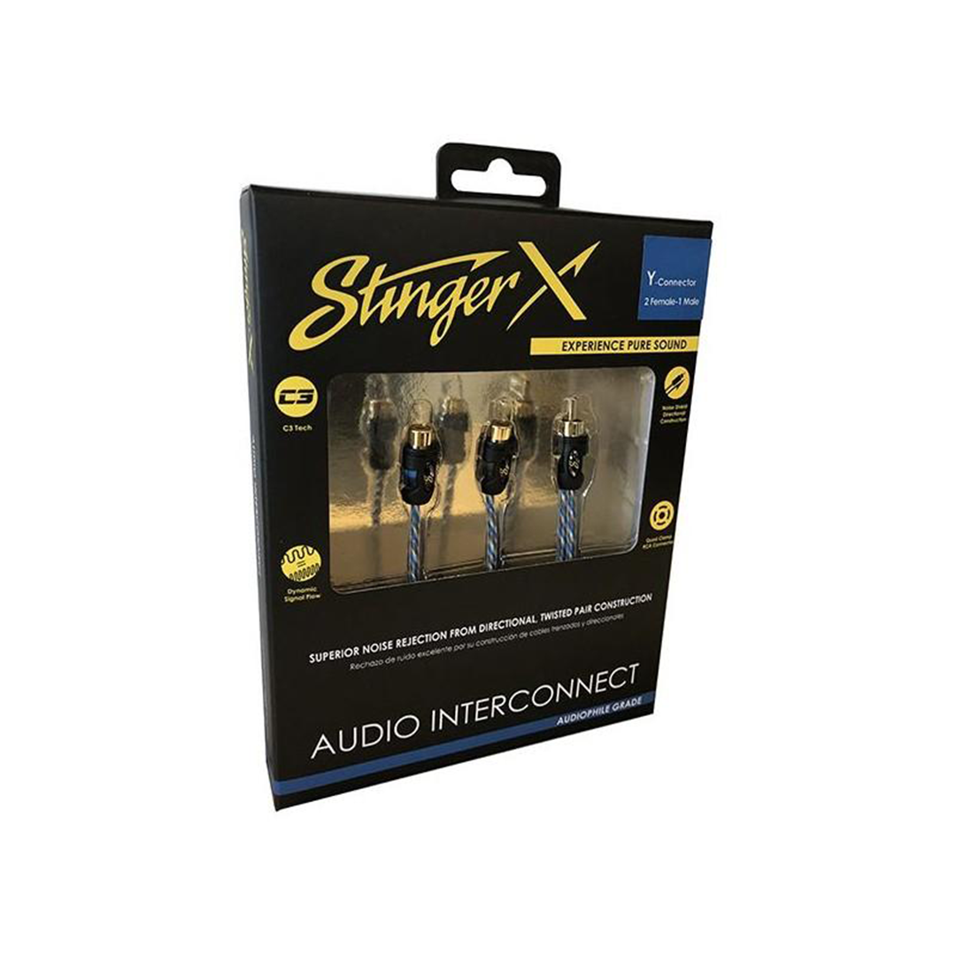 Stinger XI12YF, X1 Series 2 Female to 1 Male Y Cable