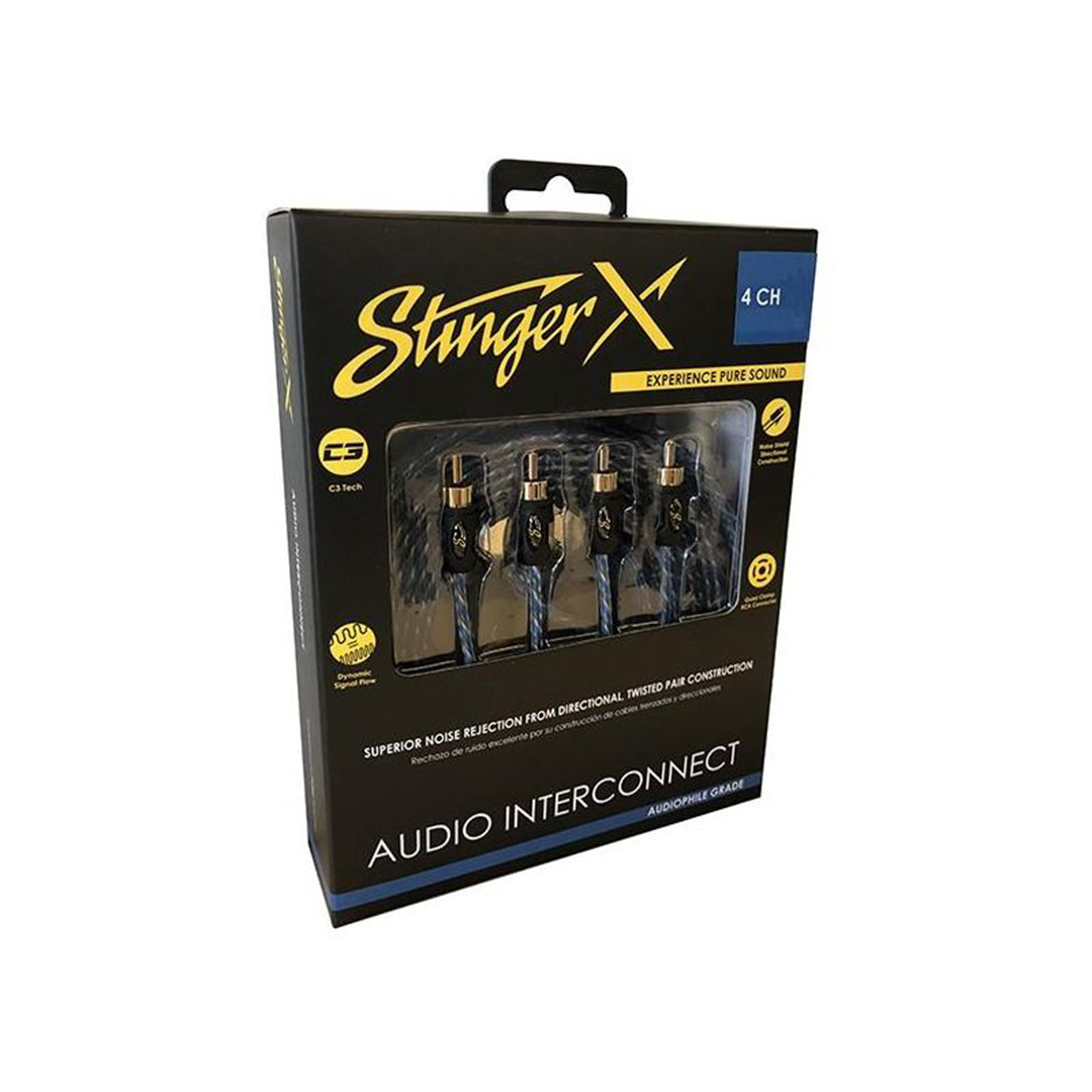 Stinger XI1417, X1 Series 4 Channel Directional Twisted Pair Interconnect - 17 Feet