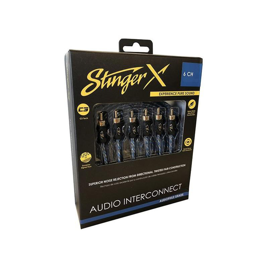 Stinger XI1617, X1 Series 6 Channel Directional Twisted Pair Interconnect - 17 Feet