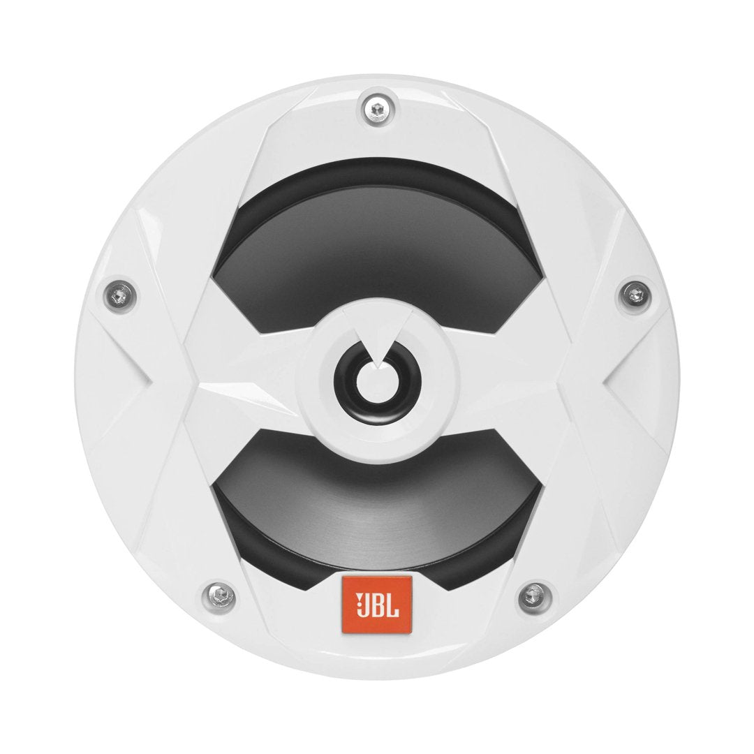 JBL MS65LW, Club Series Marine 6 1/2" Mulit-element 2-Way Marine Coaxial Speakers w/ RGB Lighting- 75W (White)