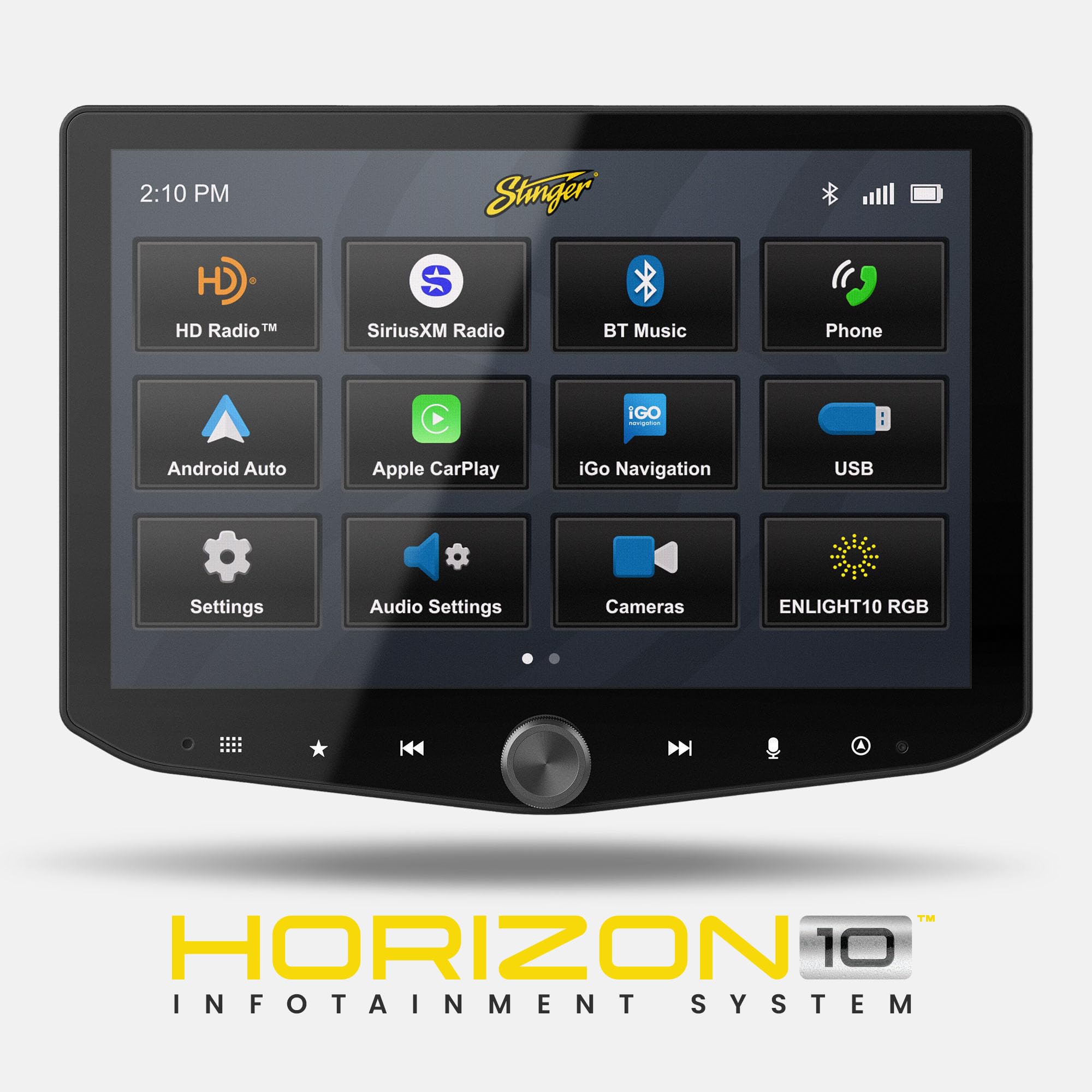 Stinger IX210, Horizon10 10.1" Digital Multimedia Receiver w/ Wireless Apple CarPlay & Android Auto