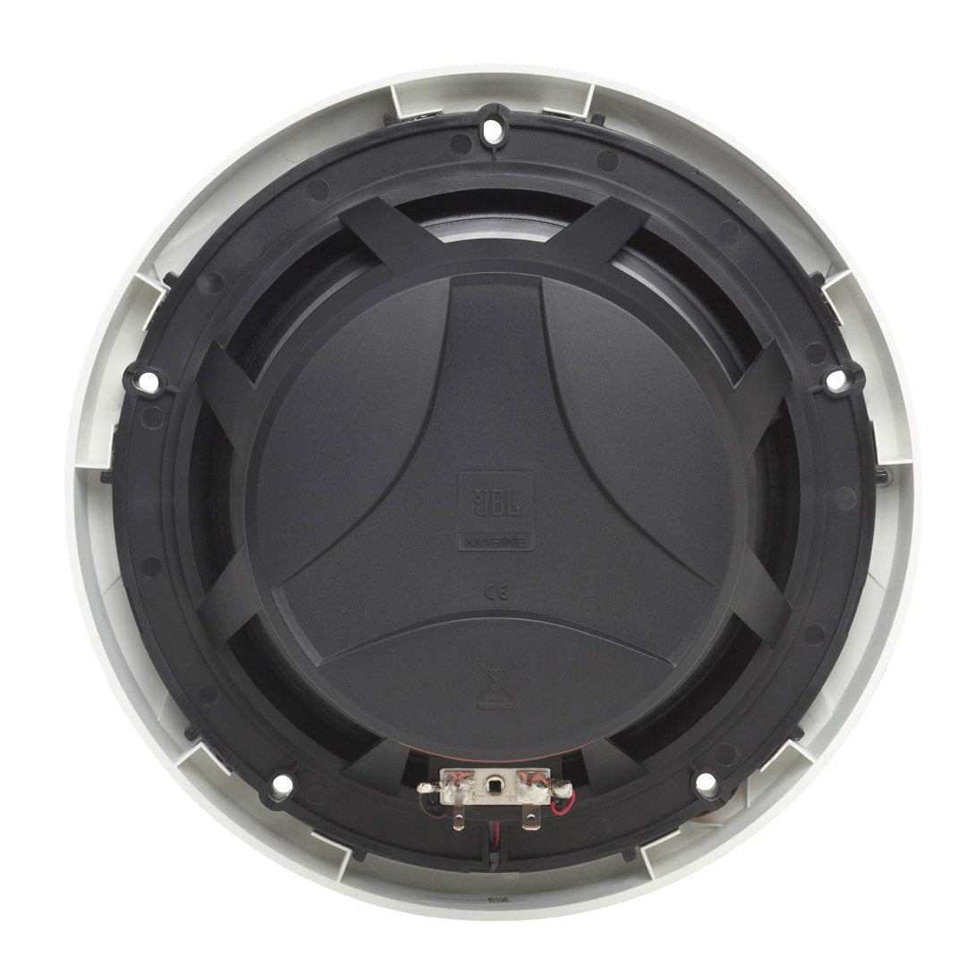 JBL MS8LW, Club Series Marine 8" Mulit-element 2-Way Marine Coaxial Speakers w/ RGB Lighting- 150W (White)