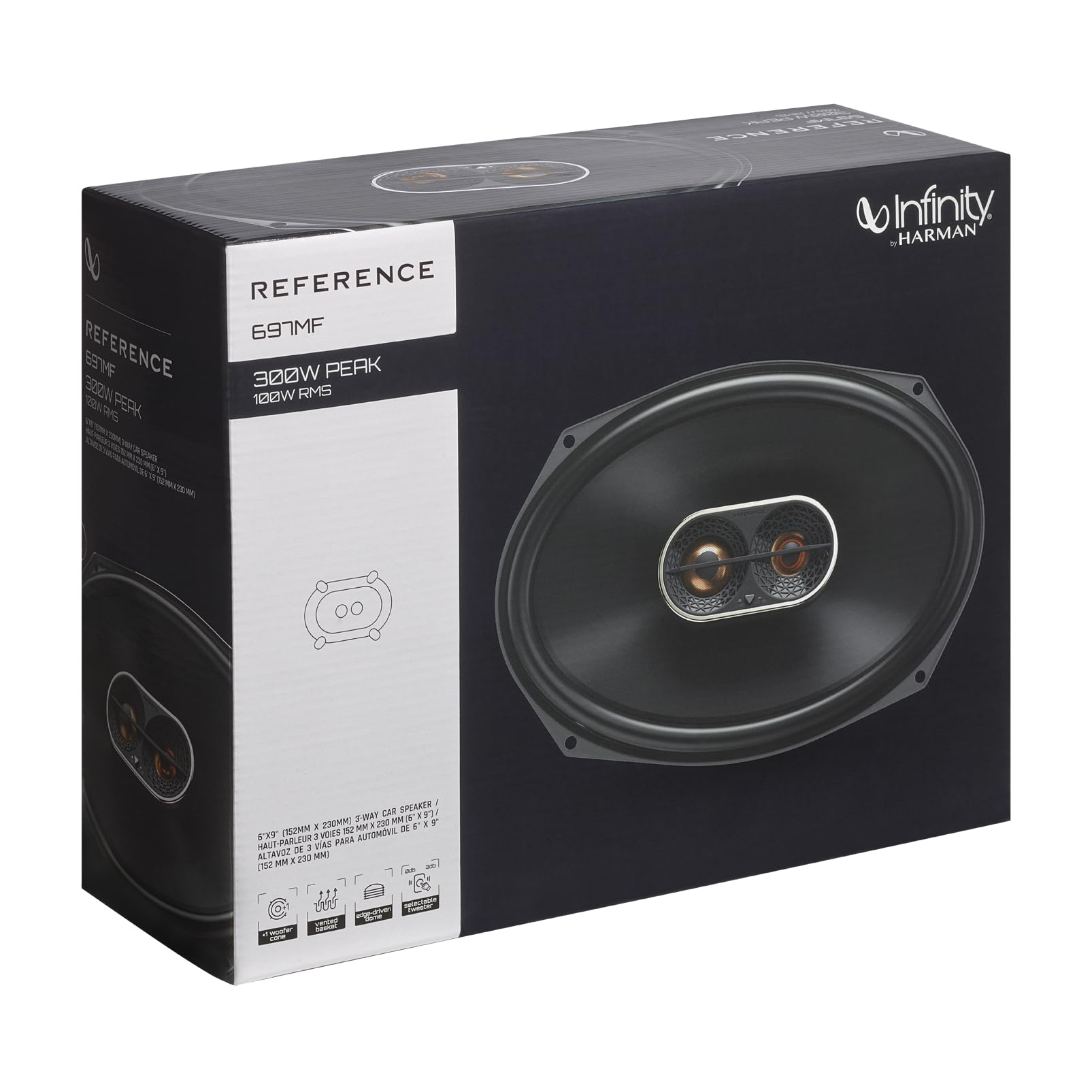 Infinity REF697MF, Reference Series 6x9" 3-Way Full Range Speakers