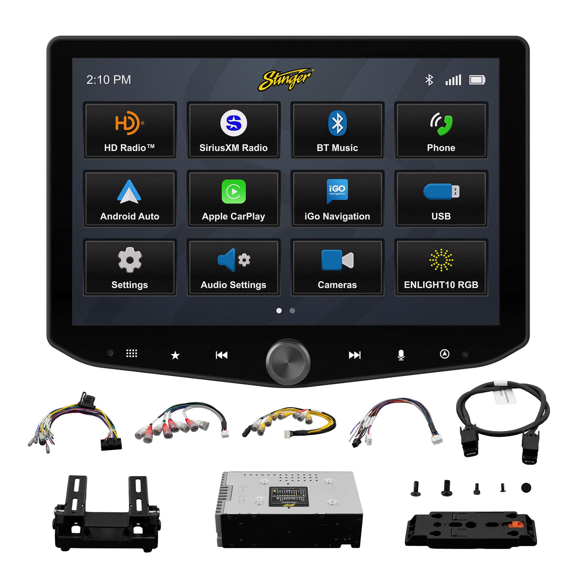 Stinger IX210, Horizon10 10.1" Digital Multimedia Receiver w/ Wireless Apple CarPlay & Android Auto