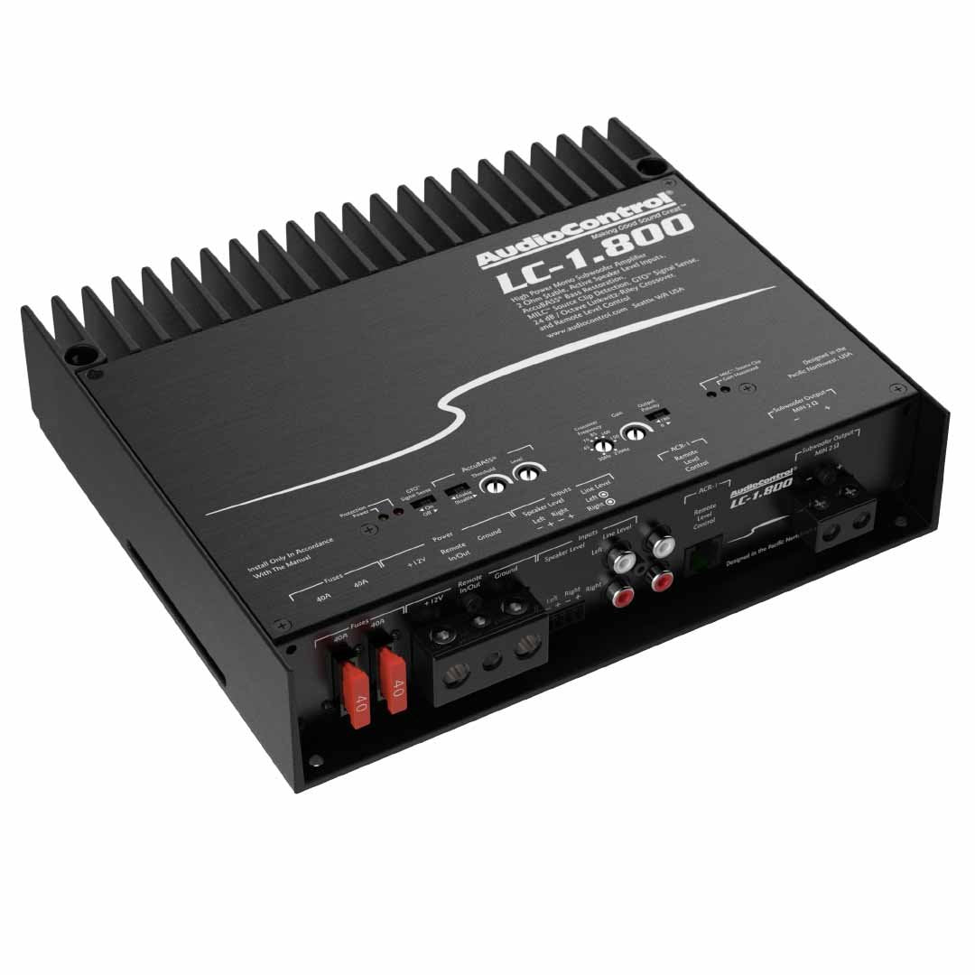 AudioControl LC-1.800, LC Series Class D Monoblock Subwoofer Amplifier - 800W RMS