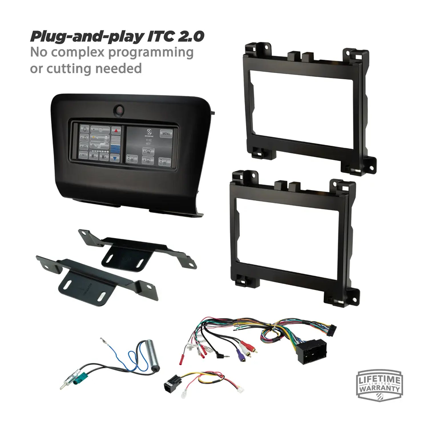 Scosche ITCCR07B, Integrated Touch 2015-2020 Dodge Charger Dash Kit