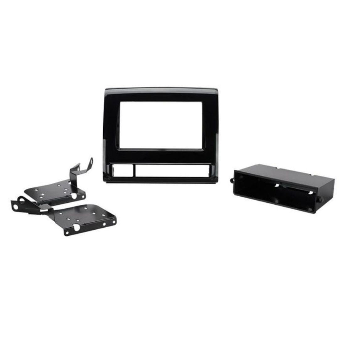 Scosche TA2111BPB, 2012-Up Toyota Tacoma ISO Double DIN & DIN+Pocket Kit; Black Pearl