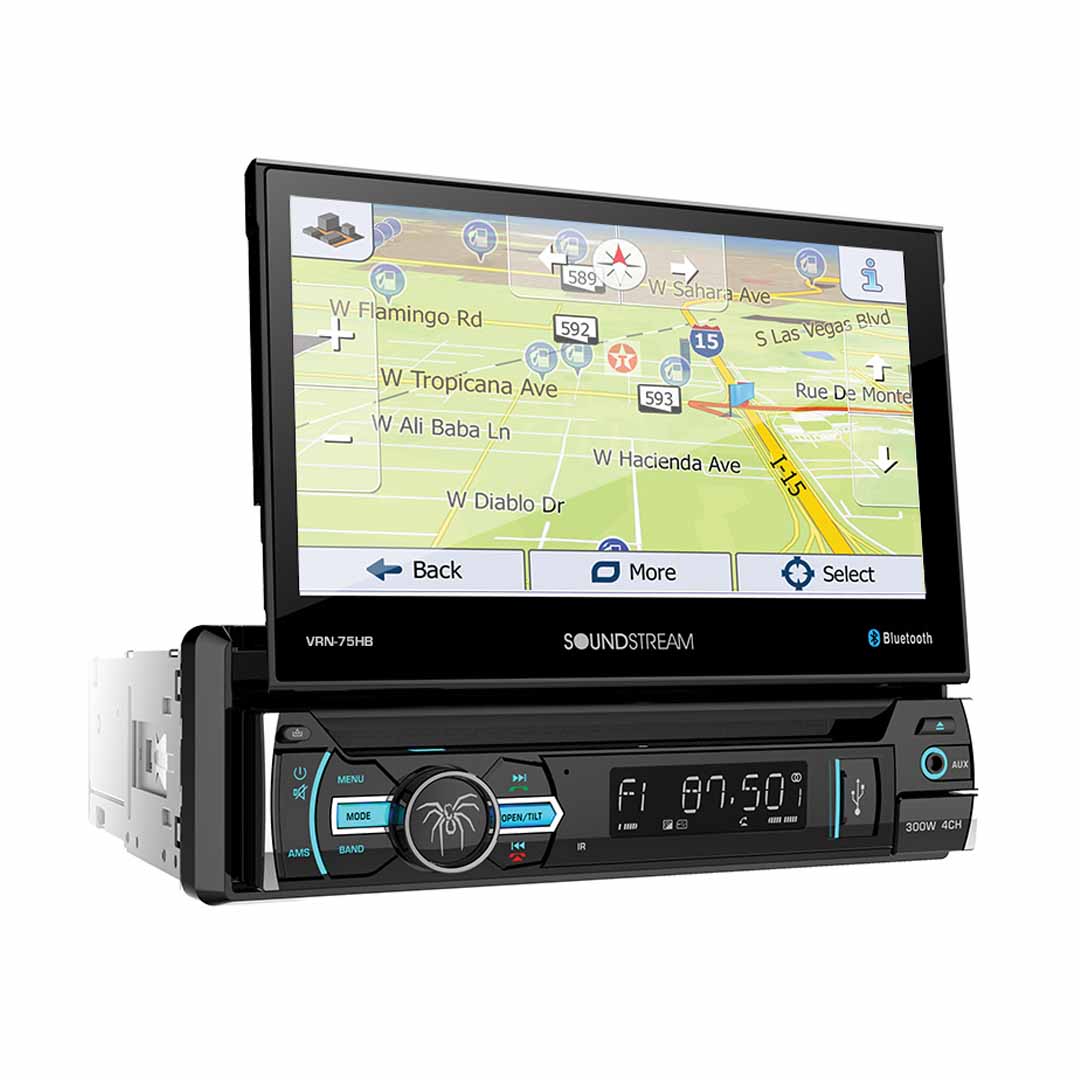 Soundstream VRN-75HB, 1-DIN AptiX Source Unit w/ iGO GPS, PhoneLink, Bluetooth, & 6.2" LCD