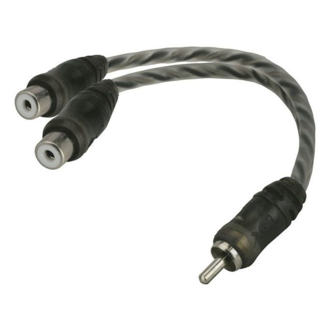 X2 by Scosche X2RMY, HEX Twisted Pair Y-Adapter - 1 Male / 2 Female