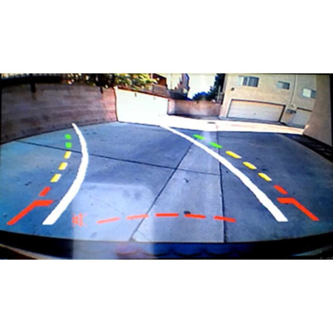 Crux RVCCH-75WM, Rear-View & VIM Integration with Spare Tire Mount Camera with moving lines For Jeep Wrangler