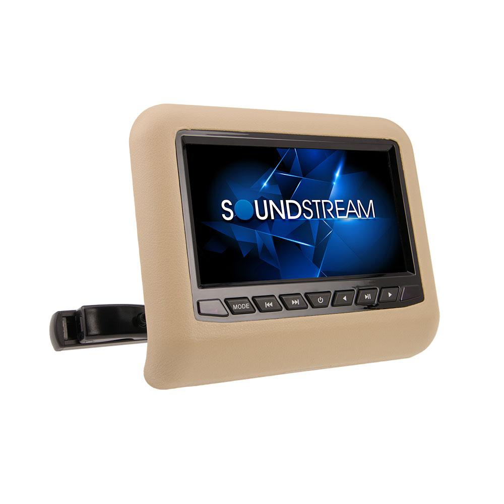 Soundstream SHAD-9H, Headrest Mount DVD w/ 9" LCD & MobileLink, 3 Color Changeable