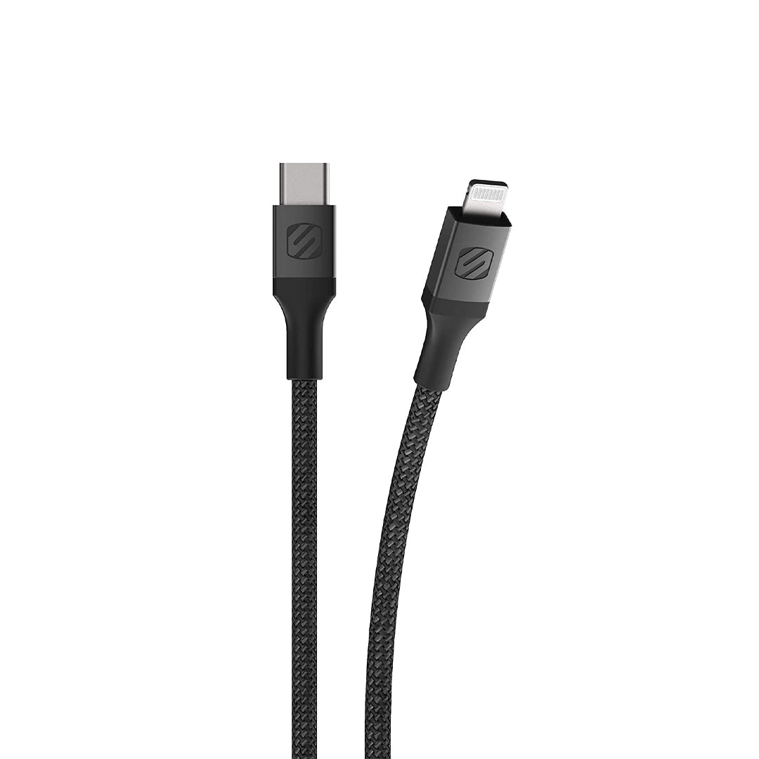 Scosche Ci4B4SG-SP, USB C to Lightning Braided 4 Foot (Space Grey)