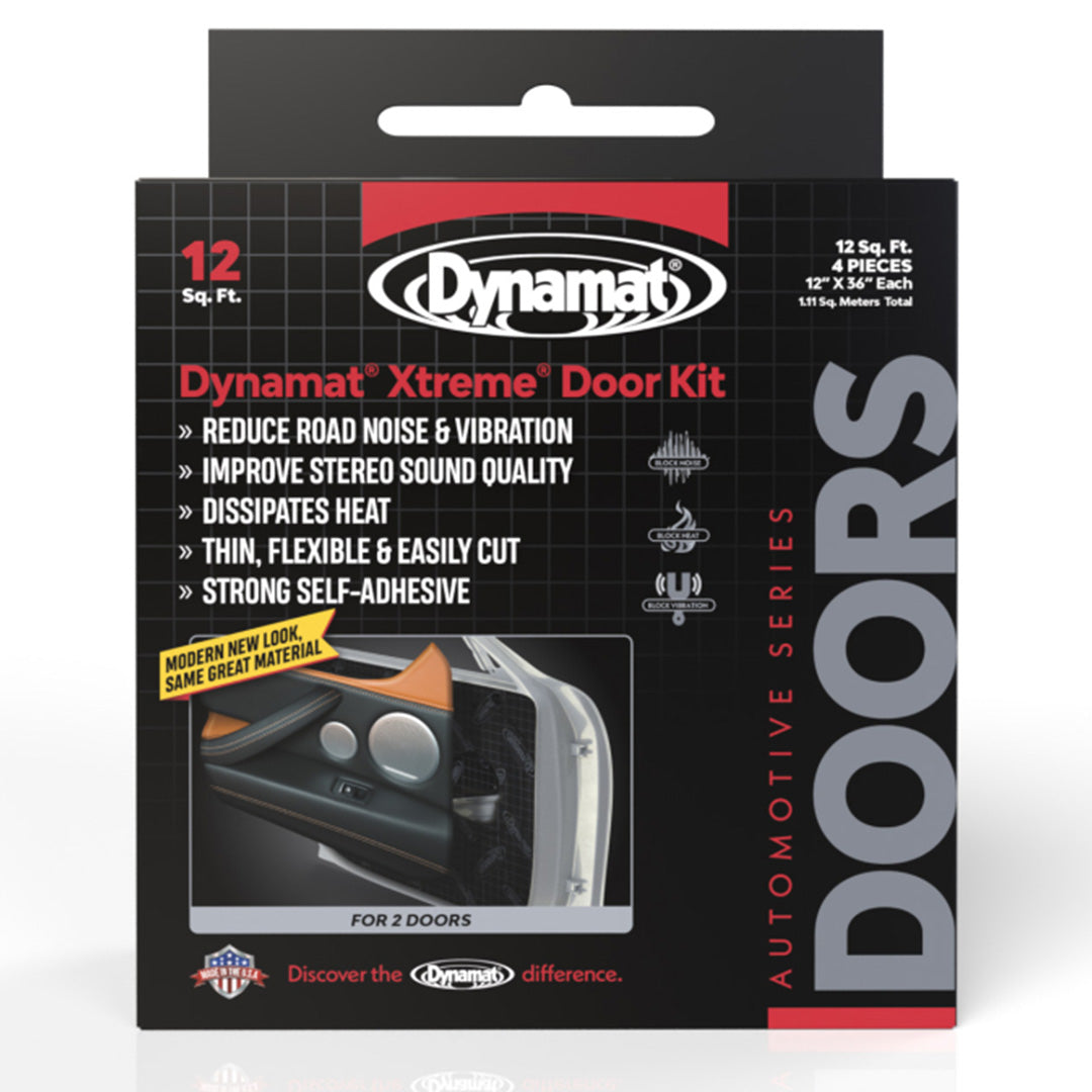 Dynamat 10435, Xtreme Sound Deadener Door Kit 4 Sheets (12"x 36") 12 Sq Ft