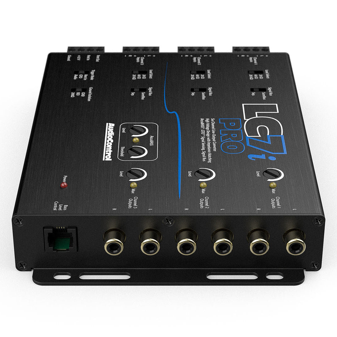 AudioControl LC7i Pro, 6 CH Line Out Converter w/ AccuBass & ACR-1 Dash Remote